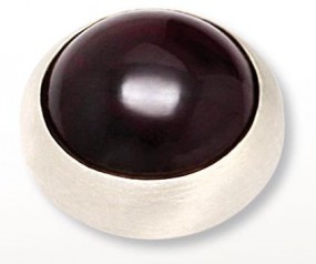 Top Cabochon 10mm Granat silber