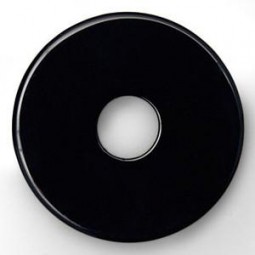 Acryl Scheibe schwarz rund 28mm