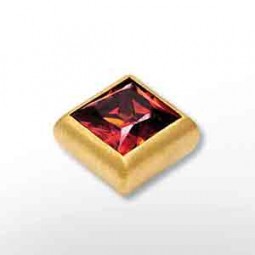 Top Zirkonia caree rot gold plattiert