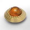 Top Cabochon Bernstein Marakesh gold plattiert