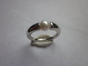 Ring 925er Silber Swasserperle