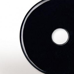Acryl Scheibe schwarz 36mm